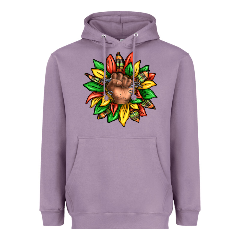 Black History Sunflower Heavyweight Hoodie by texasbilliewilder | Teevron