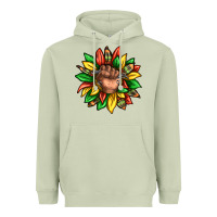 Matcha black history sunflower Heavyweight Hoodie - texasbilliewilder