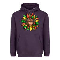 Plum black history sunflower Heavyweight Hoodie - texasbilliewilder