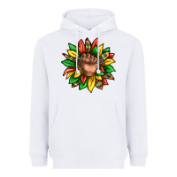 White black history sunflower Heavyweight Hoodie - texasbilliewilder