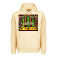 Pina Colada cold beer with beer bottles Premium Hoodie - AdoDesignShop