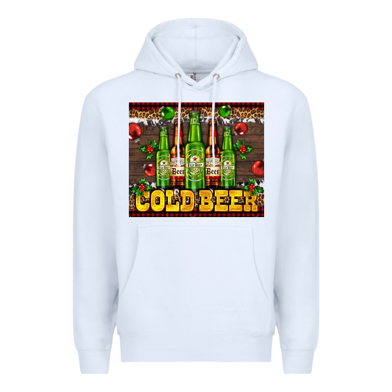 Cold Beer With Beer Bottles Premium Hoodie by AdoDesignShop | Teevron