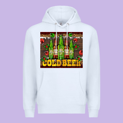 Cold Beer With Beer Bottles Premium Hoodie Designed By Adodesignshop