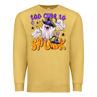 Antique Gold Too Cute To Spook Premium Sweatshirt - texasbilliewilder