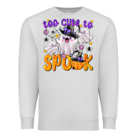 Dove Grey Too Cute To Spook Premium Sweatshirt - texasbilliewilder