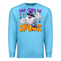 Ocean Blue Too Cute To Spook Premium Sweatshirt - texasbilliewilder