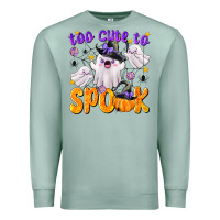 Seafoam Too Cute To Spook Premium Sweatshirt - texasbilliewilder