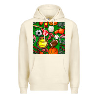 Sandshell physical education class seamless pattern Premium Hoodie - BundleAndBundleShop