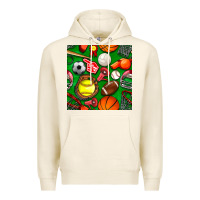 Tofu physical education class seamless pattern Premium Hoodie - BundleAndBundleShop