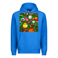 True Royal physical education class seamless pattern Premium Hoodie - BundleAndBundleShop