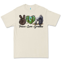 Bone Peace Love Gorillas Premium Tee - LillyAllenDesigns