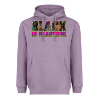 Lavender black is beautiful neon Heavyweight Hoodie - texasbilliewilder