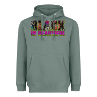 Sage black is beautiful neon Heavyweight Hoodie - texasbilliewilder
