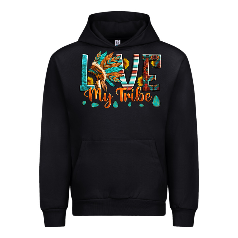 Love My Tribe Native American Indian Headdress Urban Hoodie by Artiststas | Teevron