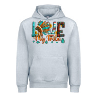 Heather Grey love my tribe native american indian headdress Urban Hoodie - Artiststas