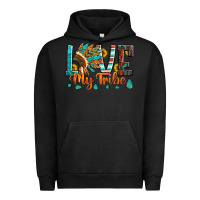 Pigment Black love my tribe native american indian headdress Urban Hoodie - Artiststas