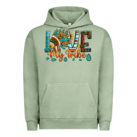 Pigment Oil Green love my tribe native american indian headdress Urban Hoodie - Artiststas