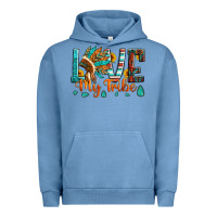 Pigment Pebble Blue love my tribe native american indian headdress Urban Hoodie - Artiststas