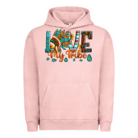 Pigment Salmon love my tribe native american indian headdress Urban Hoodie - Artiststas