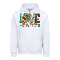 White love my tribe native american indian headdress Urban Hoodie - Artiststas