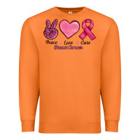 Carrot breast cancer peace love cure Premium Sweatshirt - RanaPortraitStore