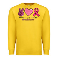 Lemon breast cancer peace love cure Premium Sweatshirt - RanaPortraitStore