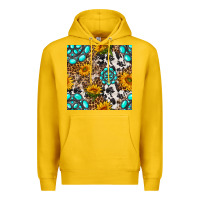 Lemon western gemstone and sunflower seamless pattern Premium Hoodie - BundleAndBundleShop