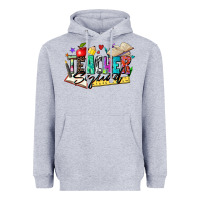 Heather Grey teacher squad Heavyweight Hoodie - Zillion Design Studio