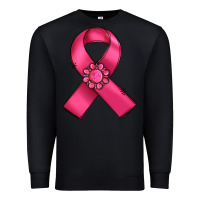 Black breast cancer awareness ribbon Premium Sweatshirt - RanaPortraitStore