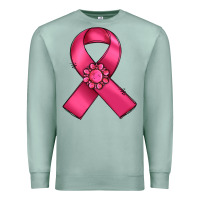 Seafoam breast cancer awareness ribbon Premium Sweatshirt - RanaPortraitStore