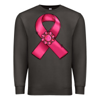 Smoke breast cancer awareness ribbon Premium Sweatshirt - RanaPortraitStore
