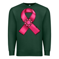 Sports Green breast cancer awareness ribbon Premium Sweatshirt - RanaPortraitStore