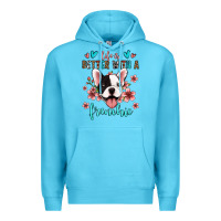 Ocean Blue life is better with a frenchie Premium Hoodie - Jasminsmagicworld