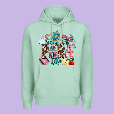 Living That  Para  Life Premium Hoodie Designed By Adodesignshop