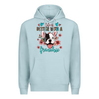 Blue Mist life is better with a frenchie Premium Hoodie - Jasminsmagicworld