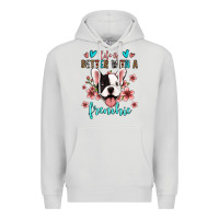 Dove Grey life is better with a frenchie Premium Hoodie - Jasminsmagicworld