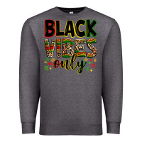 Charcoal Heather black vibes only Premium Sweatshirt - Zillion Design Studio