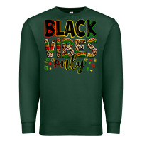 Sports Green black vibes only Premium Sweatshirt - Zillion Design Studio