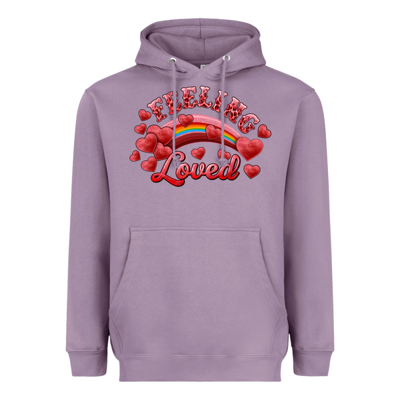 Feeling Loved Valentine's Day Heavyweight Hoodie by RanaPortraitStore | Teevron