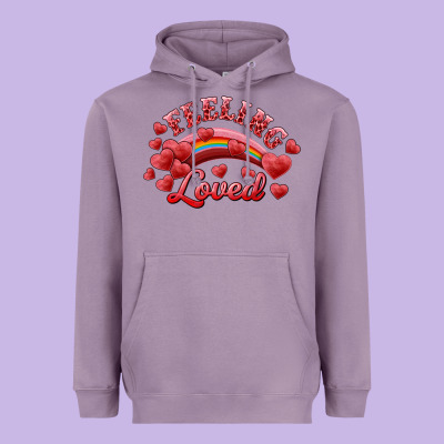 Heavyweight Hoodie Feeling Loved Valentine's Day