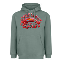 Sage Feeling Loved Valentine's Day Heavyweight Hoodie - RanaPortraitStore