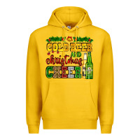 Lemon cold beer and christmas cheer with beer bottles Premium Hoodie - AdoDesignShop