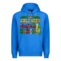 True Royal cold beer and christmas cheer with beer bottles Premium Hoodie - AdoDesignShop