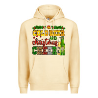 Pina Colada cold beer and christmas cheer with beer bottles Premium Hoodie - AdoDesignShop
