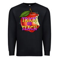 Black Trick or Teach Premium Sweatshirt - texasbilliewilder