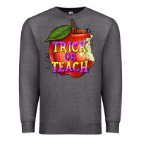Charcoal Heather Trick or Teach Premium Sweatshirt - texasbilliewilder