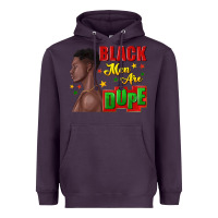 Plum black men are dope black man Heavyweight Hoodie - texasbilliewilder