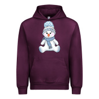 Mauve Wine winter snowman Urban Hoodie - AdoDesignShop