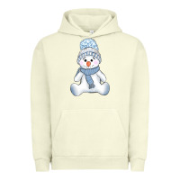 Pigment Pistachio winter snowman Urban Hoodie - AdoDesignShop
