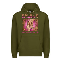 Army Green daddy and daughter best friends for life Premium Hoodie - Artiststas
